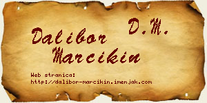 Dalibor Marcikin vizit kartica